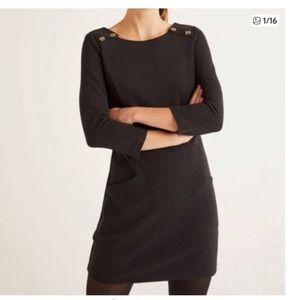 NWT Black Boden Isabel Ottoman Tunic 6L